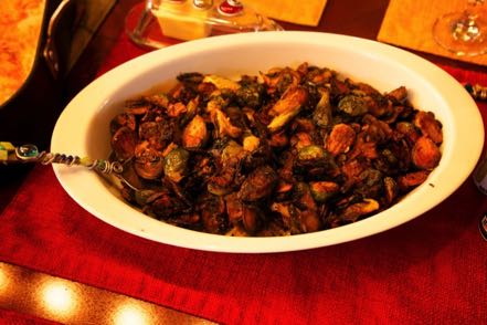 Brussel Sprouts with Mushrooms