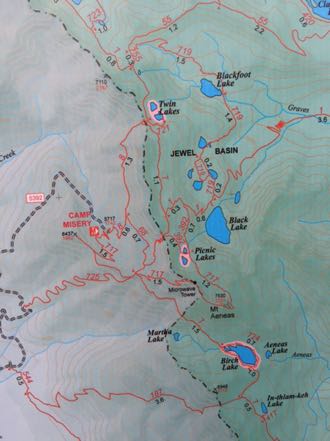 Twin Lakes Map