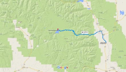 Chalk Creek Campground to Taylor Park Reservoir, Gunnison County, CO