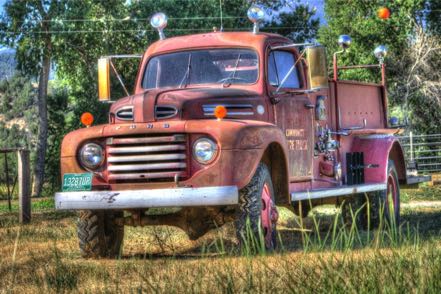 Old Community Fire Truck