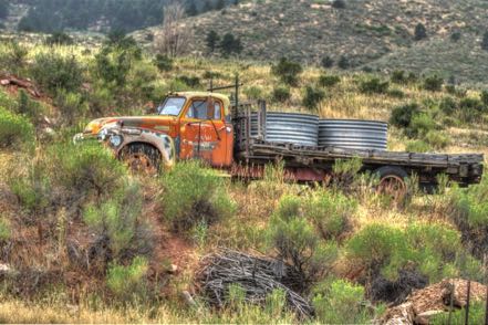 Old Orange Truck