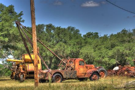 Old Well-Digging Truck