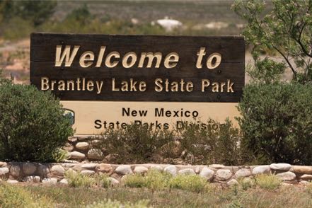 Brantley Lake State Park Sign