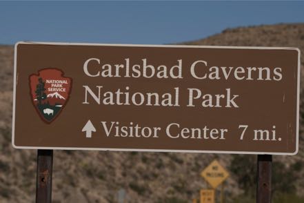 Carlsbad Caverns Sign