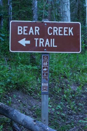 Bear Creek Trail Sign