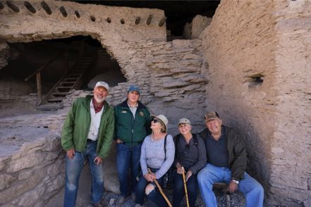 Another Group at Gila Cliff Dwellings