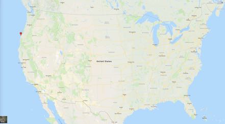 US Map with Bandon