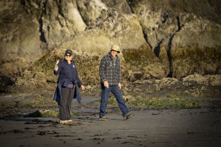 Jan and Larry at Coquille Point