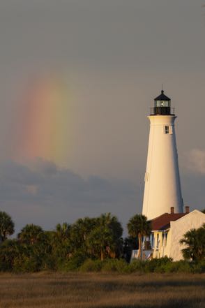 Lighthouse and Rainbow
