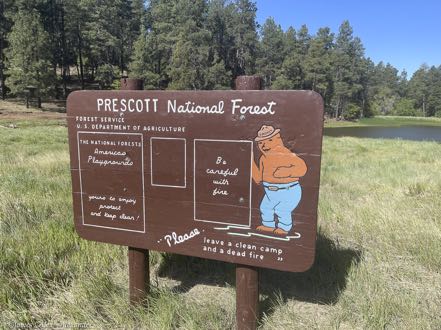 Prescott National Forest Sign