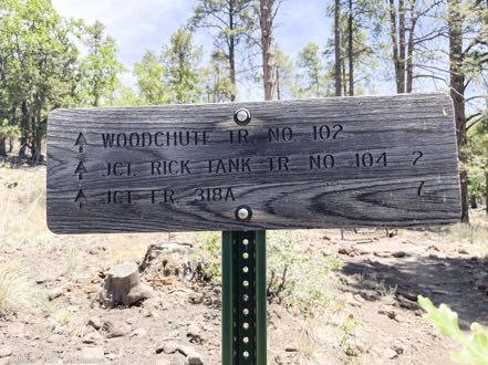 Woodchute Trail Sign