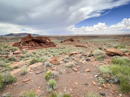 Wupatki Ruins and Storm Clouds