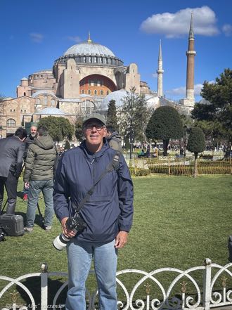 Alex in Front of Blue Mosque