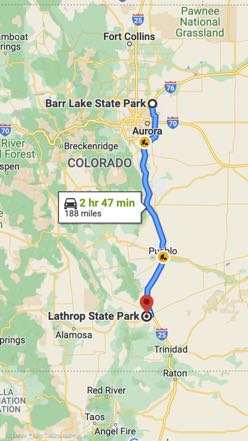 Barr Lake State Park to Lathrop State Park