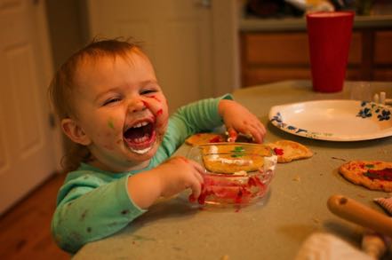 Natalie Making Cookies