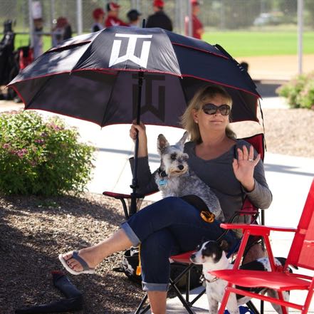 Jan and Pups at BB Game