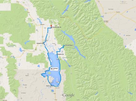 Flathead Lake Map