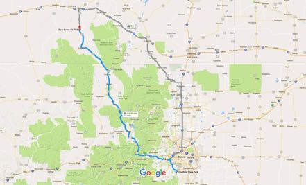 Chatfield State Park to Deer Haven RV Park