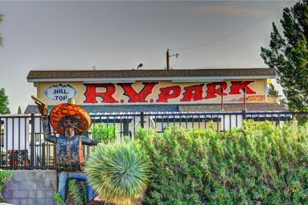 Hilltop RV Park Sign