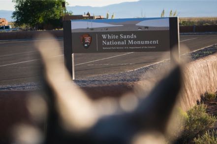 White Sands National Monument Sign