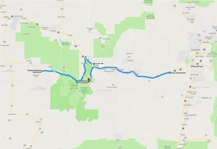 Route 66 RV Park to El Morro