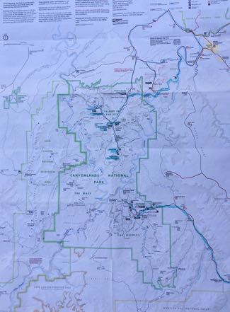 Map of Canyonlands