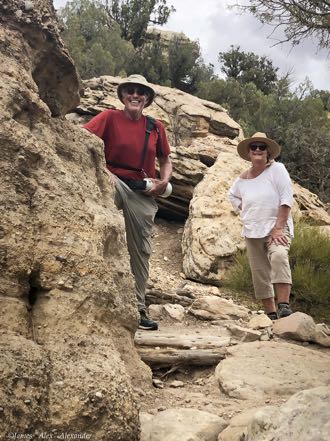 Jan and Alex on Hovenweep Trail