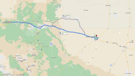 Map to Homolovi